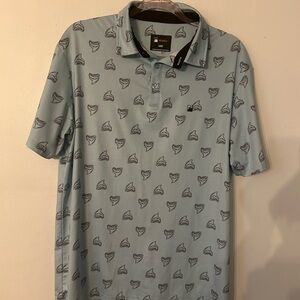 Flomotion Toothy Performance Stylish Polo Shirt with Shark Pattern